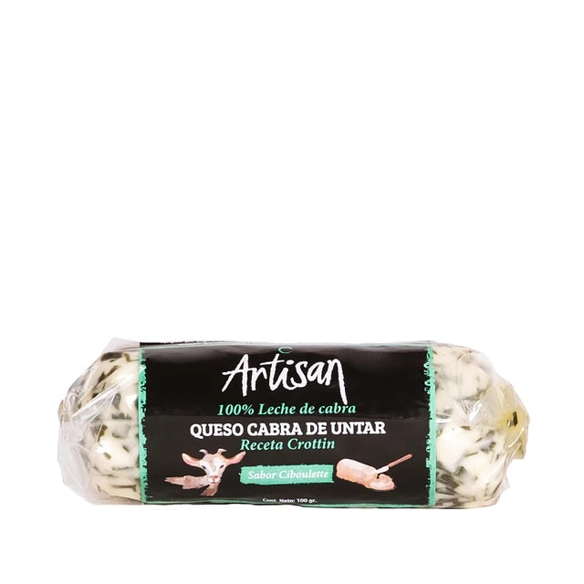 QUESOS DE CABRA Queso Crottin Ciboulette 100 g x36 UN
